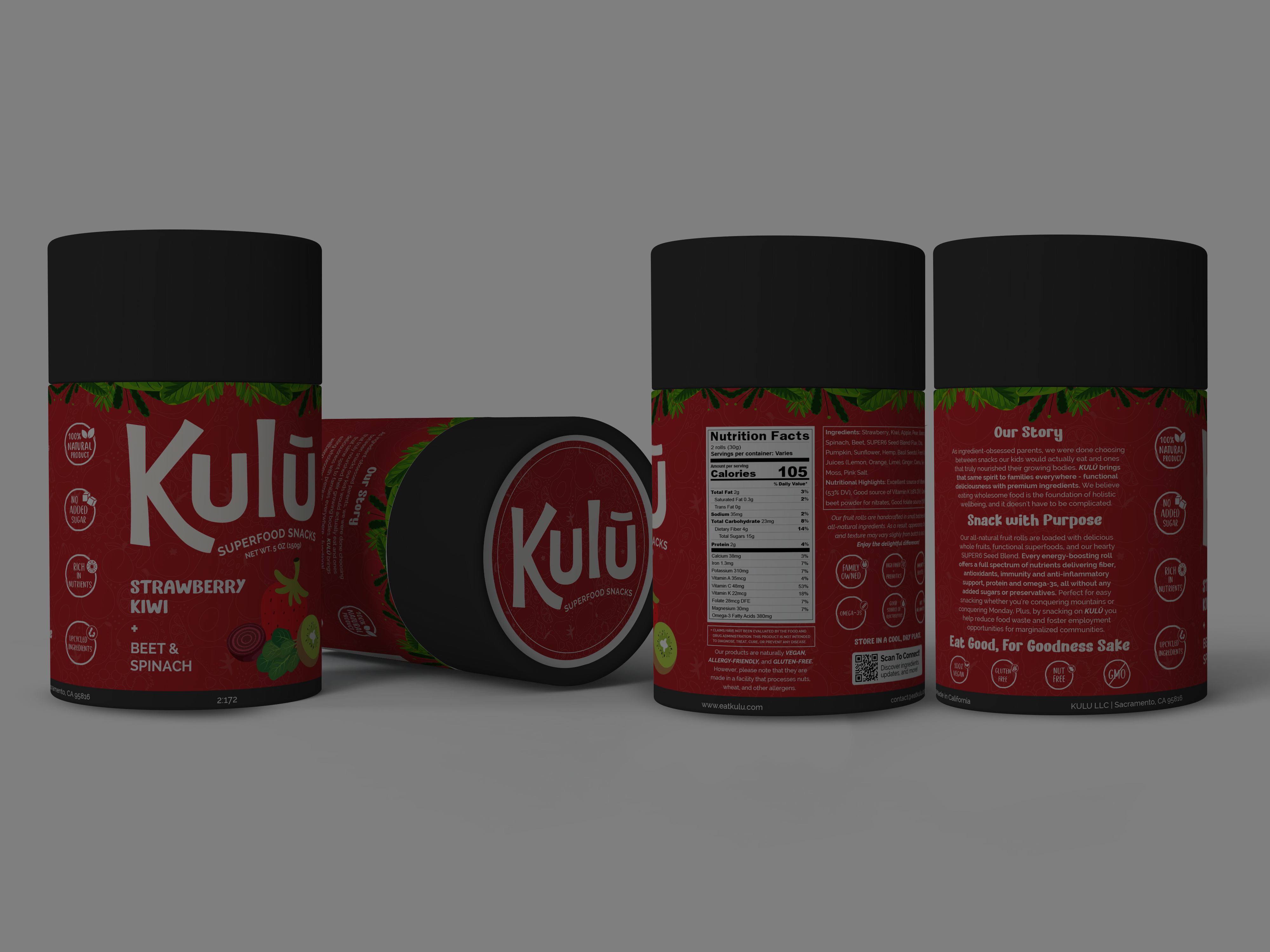 Strawberry Kiwi + Spinach & Beet - 10 Rolls