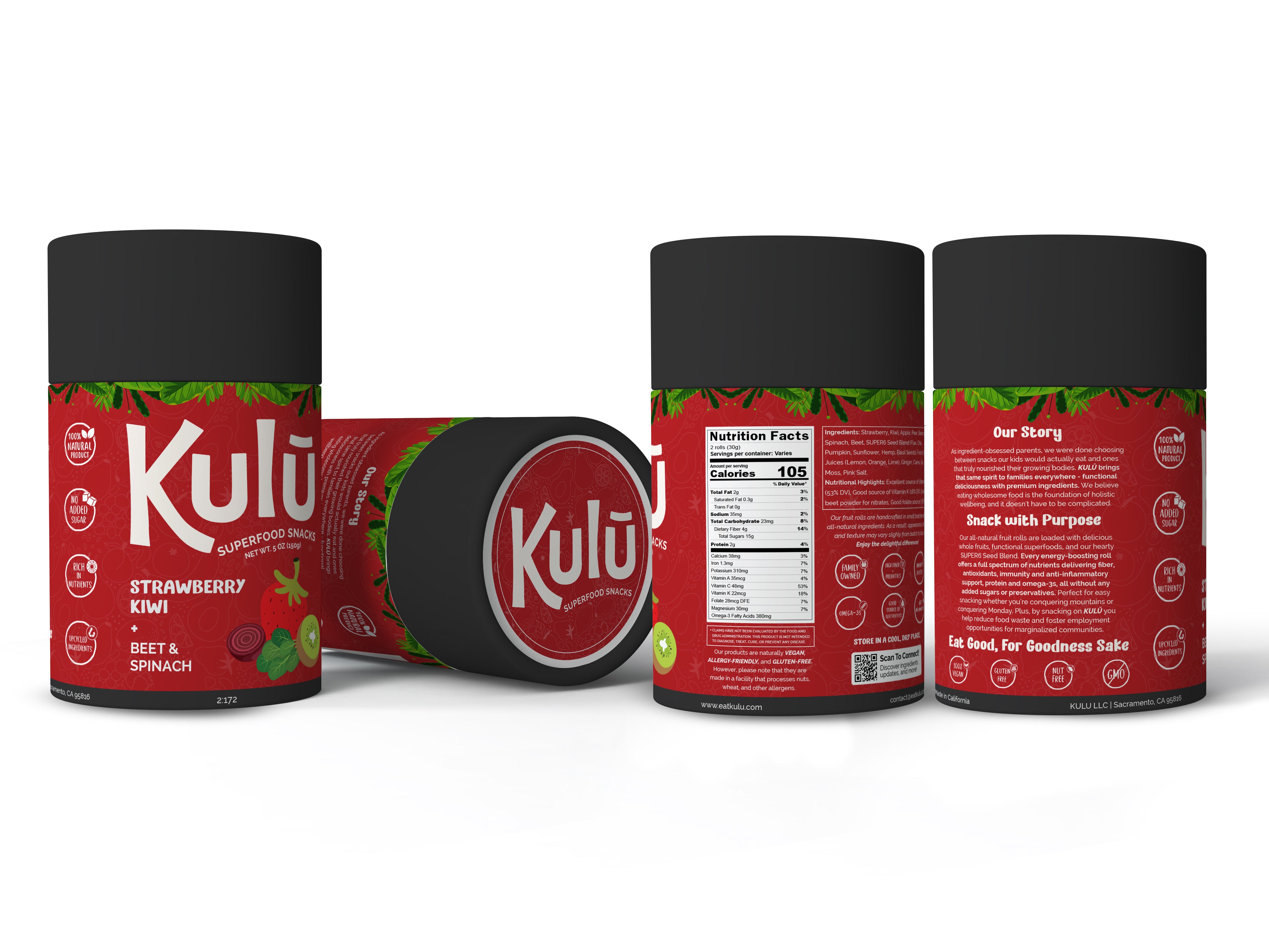 Strawberry Kiwi + Spinach & Beet - 10 Rolls